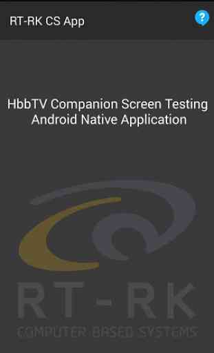 RT-RK HbbTV Companion Screen Testing App 1