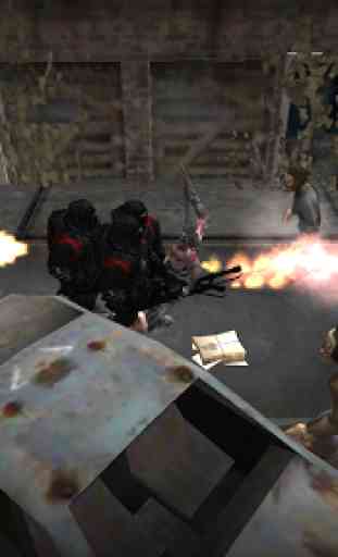 simulador combate: batalla zombies 3