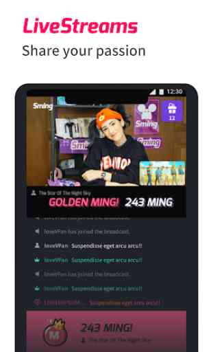Sming - Tu app para transmisiones de kpop en vivo. 4