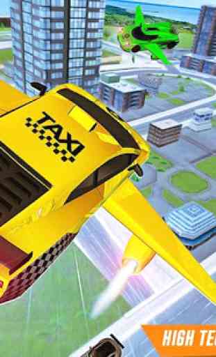 Volador Coche Amarillo Taxi Taxi Conducción Juegos 4
