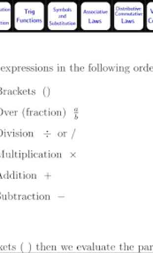 Algebra Tutorial 1: Basics 2