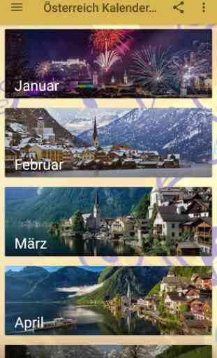 Austria Calendar 2020 3