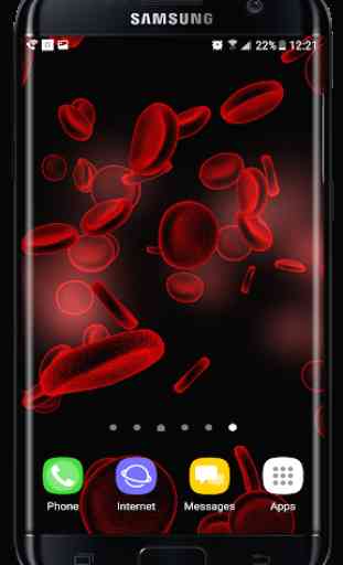 Blood Cells Particles 3D Parallax Live Wallpaper 1