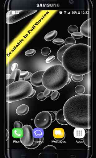 Blood Cells Particles 3D Parallax Live Wallpaper 2