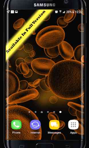 Blood Cells Particles 3D Parallax Live Wallpaper 3