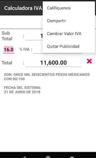 Calculadora IVA México 1