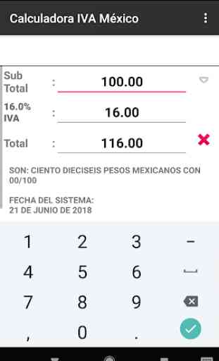 Calculadora IVA México 2