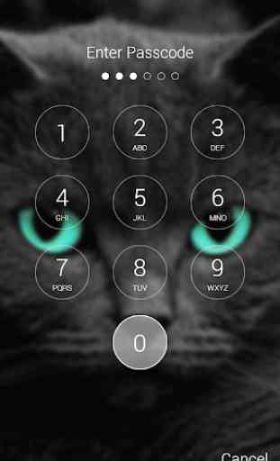 Cat Password Lock Screen 2