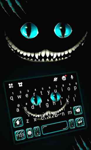 Devil Cat Smile Tema de teclado 1