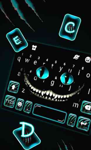Devil Cat Smile Tema de teclado 2