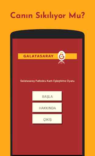 Galatasaray Futbolcu Kart Eşleştirme Oyunu 1