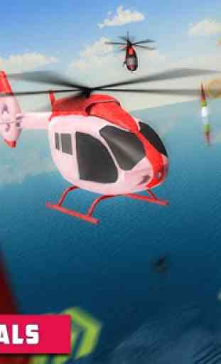 juego carreras helicópteros voladores: heli racer 4