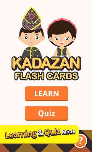 Kadazan Flash Card 1