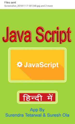 Learn JavaScript in Hindi Mobile App 1