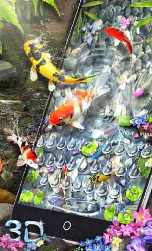 Lively 3D Koi Fish Keyboard 1