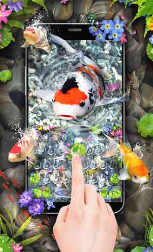 Lively 3D Koi Fish Keyboard 4
