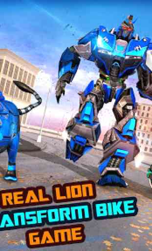 Real Lion Transform Robot Shooting Game 1