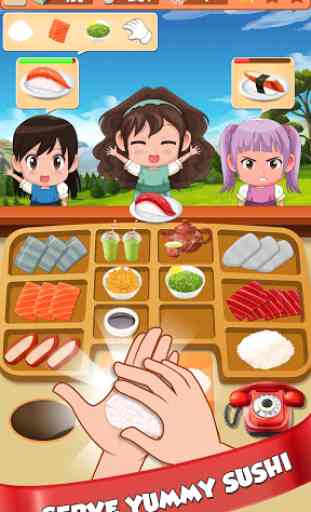 Restaurante de sushi loco: cocina del chef japonés 1