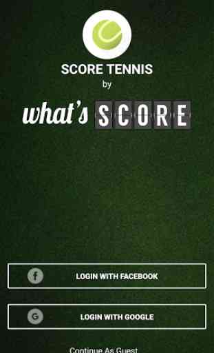 Score Tennis Match & Analyse 1