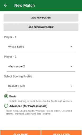 Score Tennis Match & Analyse 3