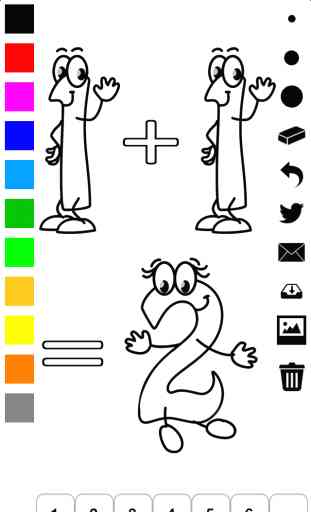 123 Libro para colorear para niños: aprender a dibujar los numeros 3
