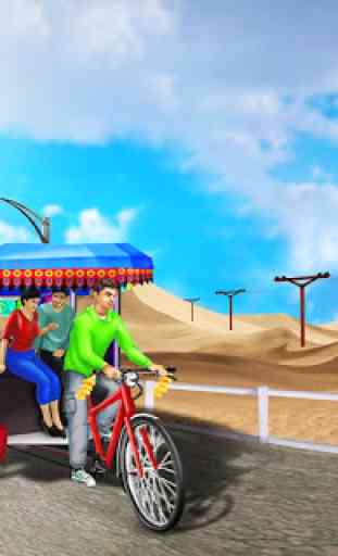 Carrito De Bicicleta simulador 2019: juego de taxi 2