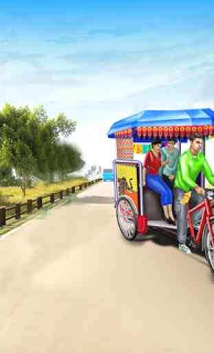 Carrito De Bicicleta simulador 2019: juego de taxi 4