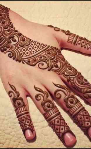 Diseño fácil de Henna Mehndi 1