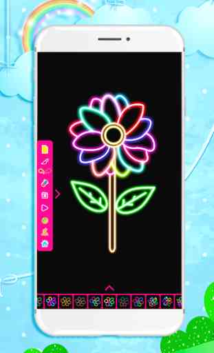 Doodle Glow: Draw Neon Art and Add Cute Stickers 2
