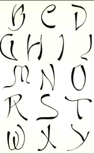 Estilos de letras caligrafía 1