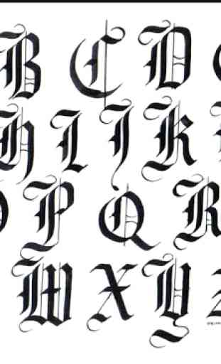 Estilos de letras caligrafía 2