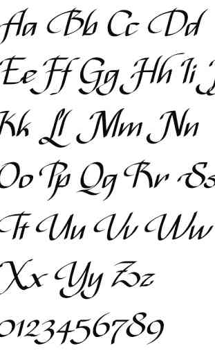 Estilos de letras caligrafía 3