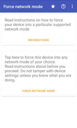 Force network mode 2