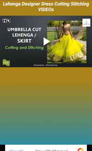 Lehenga Designer Dress Cutting Stitching VIDEO 1