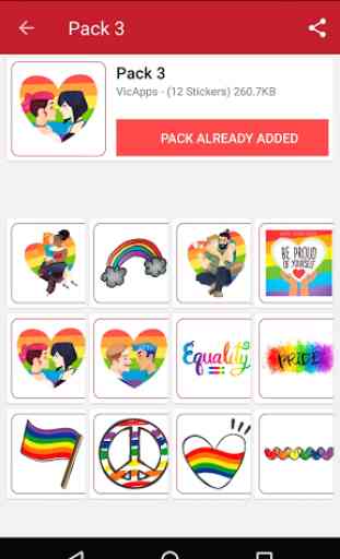 LGBT Gay Lesbian Stickers for chat - WAStickerApps 3