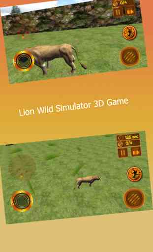 Lion Wild Simulator 3D Juego 1