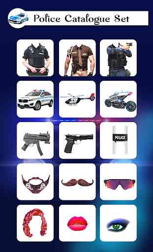 Policer - Men Women Police photo suit Editor Set 2