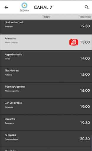 TV Argentina Programação de TV Gratis 3