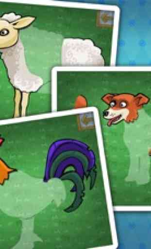Animales de la granja - puzzles gratis para los niños y niños pequeños 3