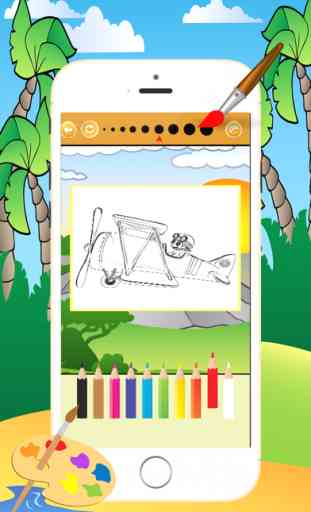 Aviones Aviones para colorear libro - Todo en el vehículo tractor 1 y pintura colorida para los niños juegos gratis 3