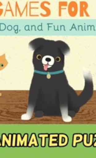 Juegos de mascotas para niños: Lindo Gatos, Perros y Divertidos Rompecabezas de Animales 1