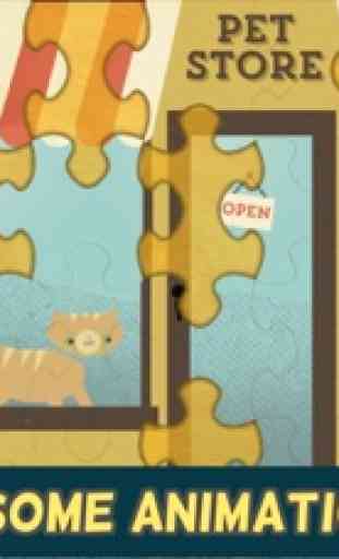 Juegos de mascotas para niños: Lindo Gatos, Perros y Divertidos Rompecabezas de Animales 4