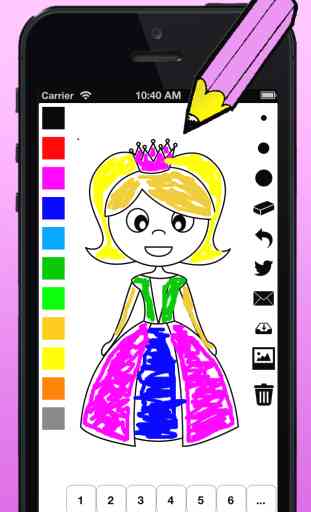 Libro para colorear la princesa para niñas: aprender a pintar la cenicienta, el castillo, la rana, el caballo y más 1