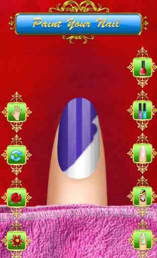 Princesa Nail Art Salon : juego de manicura para chicas ! cuidar las uñas 4