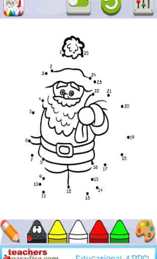 Christmas Dot to Dot and Coloring Pages 2