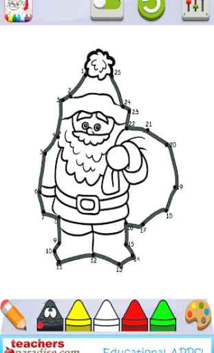 Christmas Dot to Dot and Coloring Pages 3