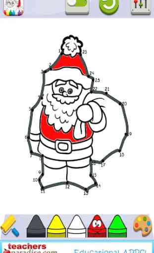 Christmas Dot to Dot and Coloring Pages 4