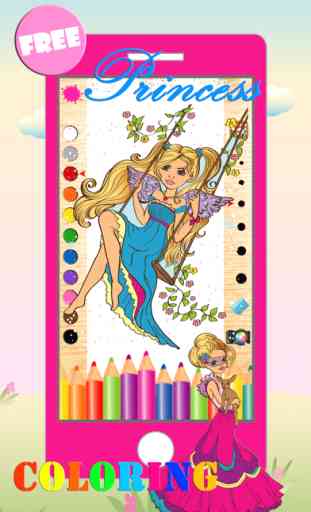 Colorante Princesa Colorear Princess Coloring Book 2