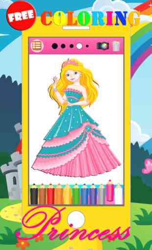 Princesa Dibujo Y Pintura De Juegos Niños Gratis 2 3