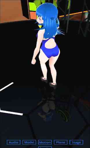AR Dancing Girl Anime MMD 4